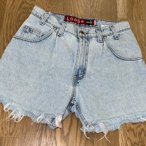 Silvertab Loose Fit Y2K Cutoff Denim Shorts